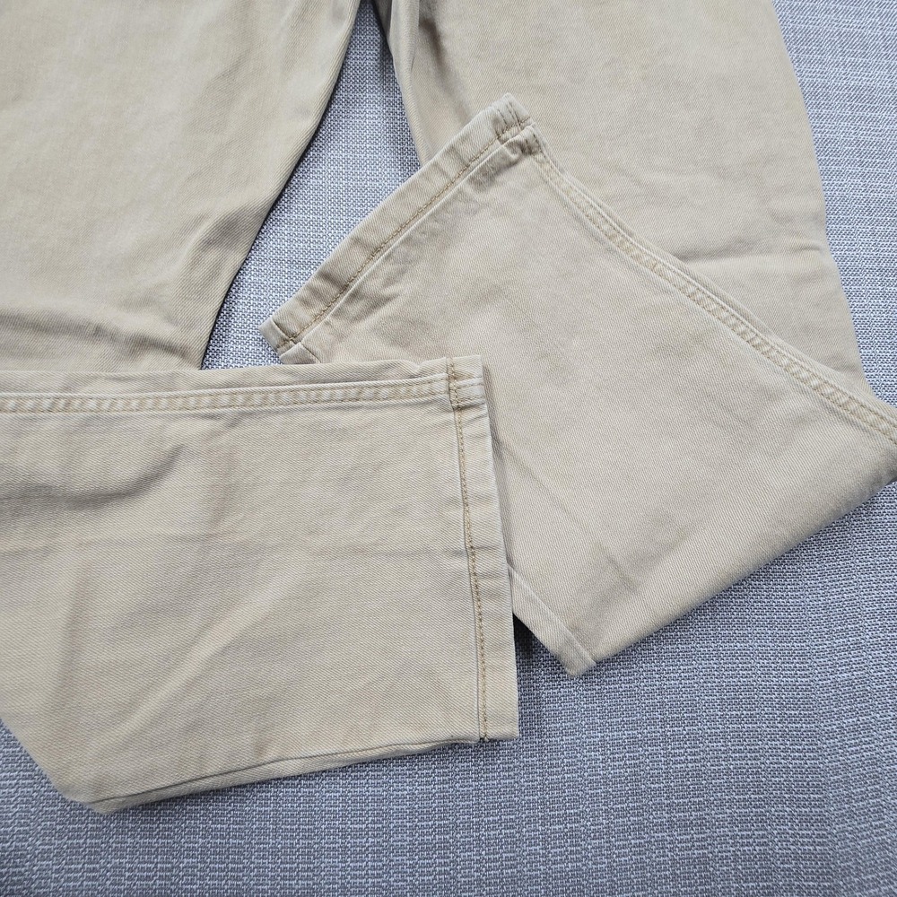 Wrangler Jeans Mens 34x27 Beige Slim Straight Stretch Denim 1088MWZTN Pants - Picture 10 of 13